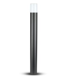 Gu10 Garden Floor Lamp Aluminum Body Cylinder Black 80x80x800mm Ip54
