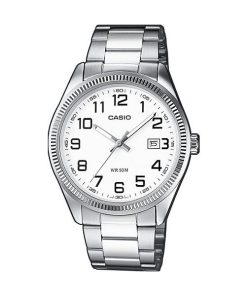 Casio Collection Mod. Date - White. Arab Numbers