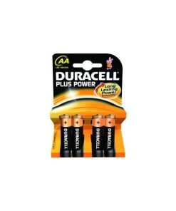 Duracell Pile Alcaline Aa 1,5v Non Ricaricabili Plus Power Confezione Da 4 Pile