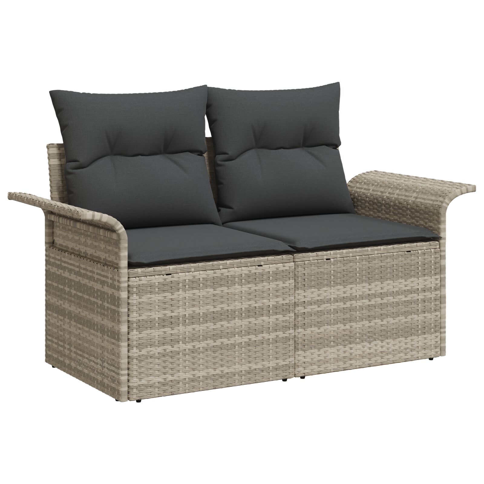 Divano Da Esterno Con Cuscino 6 Pcs Grigio Chiaro Polyrattan