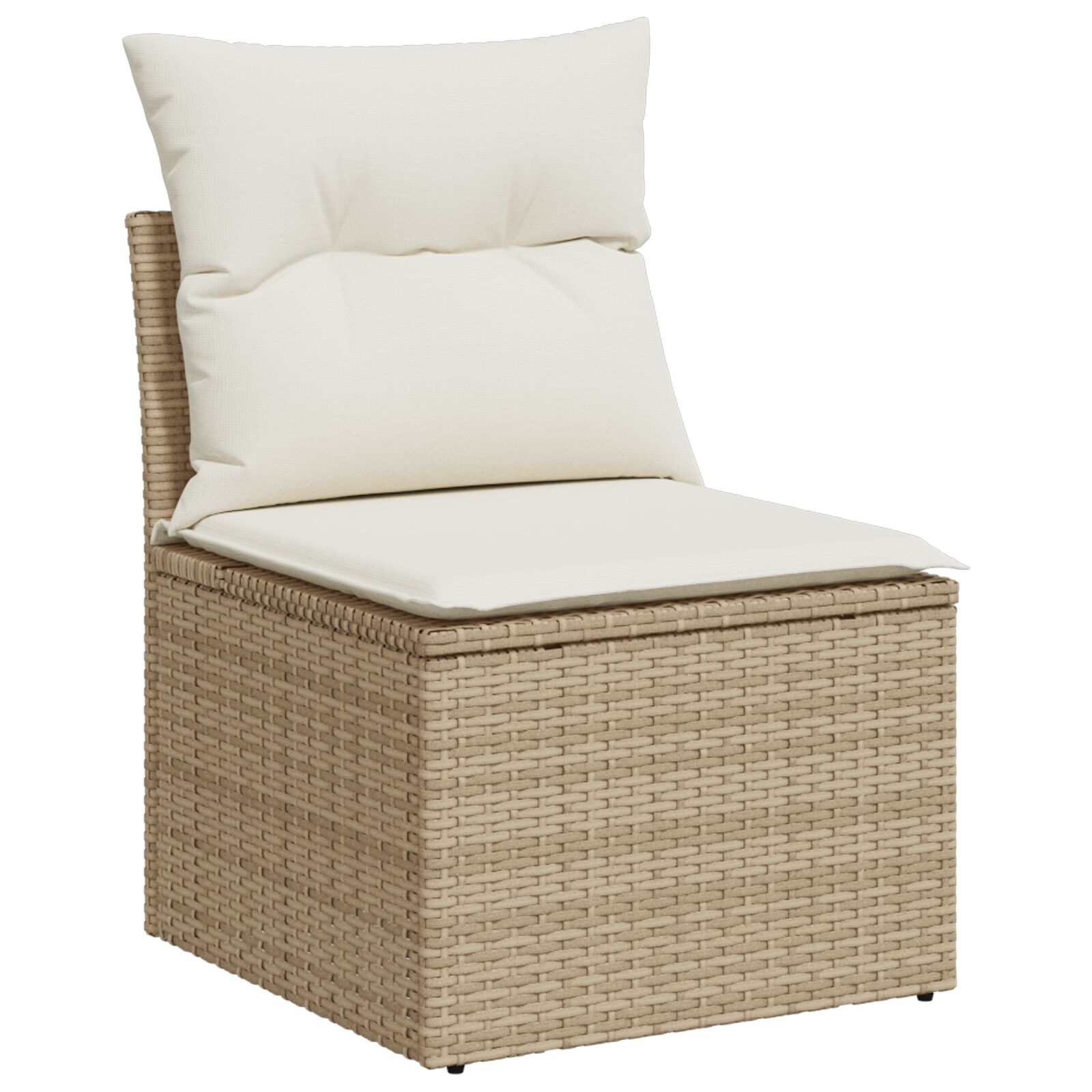 Divano Da Esterno Con Cuscino 6 Pcs Beige Polyrattan