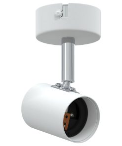 Faretto Da Soffitto Bianco 6.5 X 6 X 11.5 Cm Acciaio