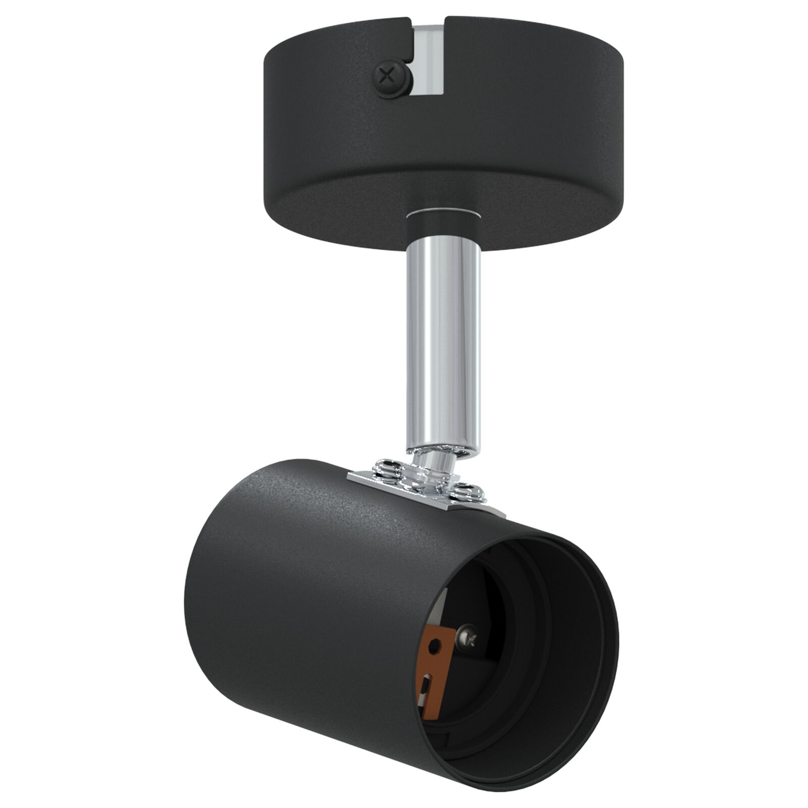 Faretto Da Soffitto Nero 6.5 X 6 X 11.5 Cm Acciaio - Image 3