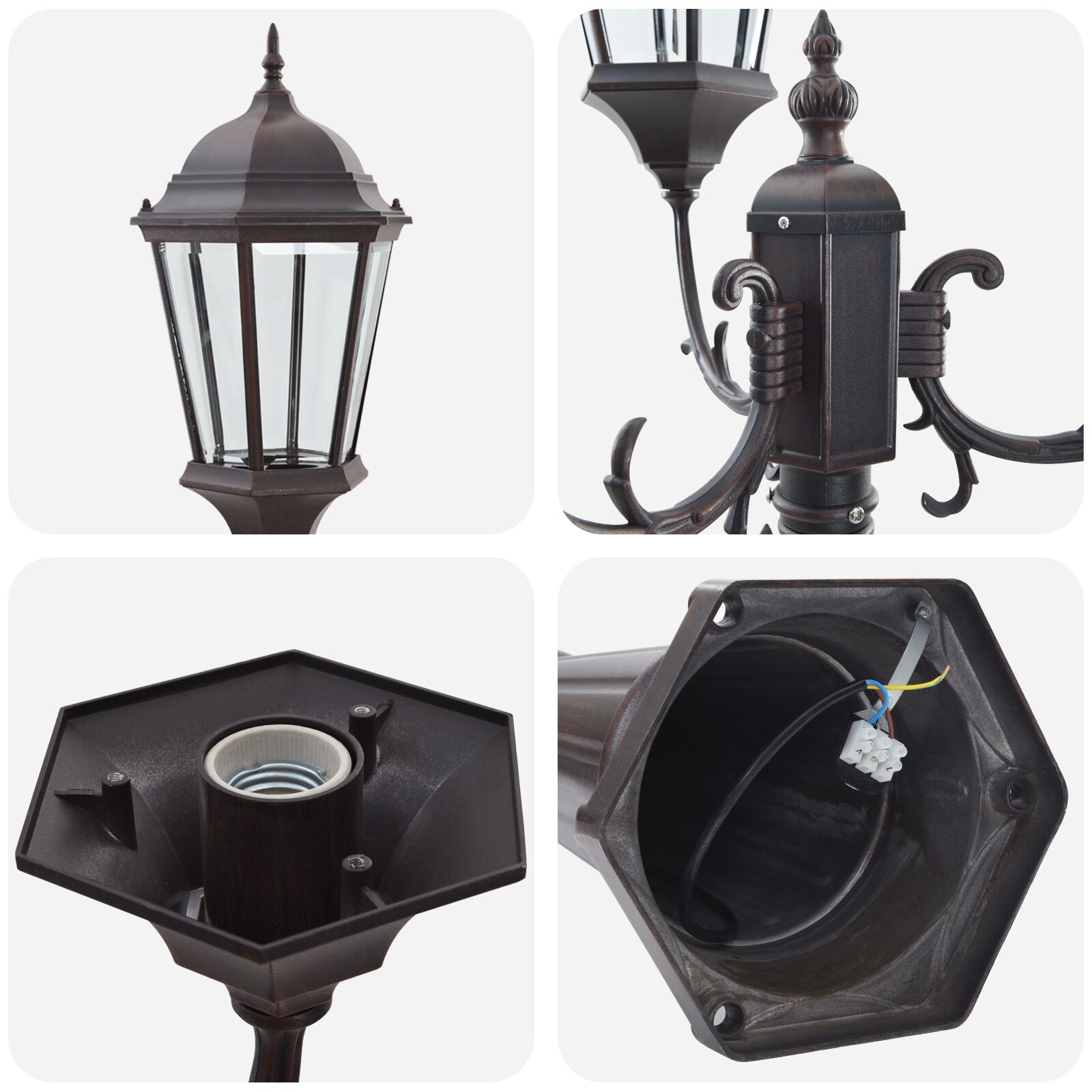 Luce Da Giardino Bronzo 235 Cm Alluminio - Image 4