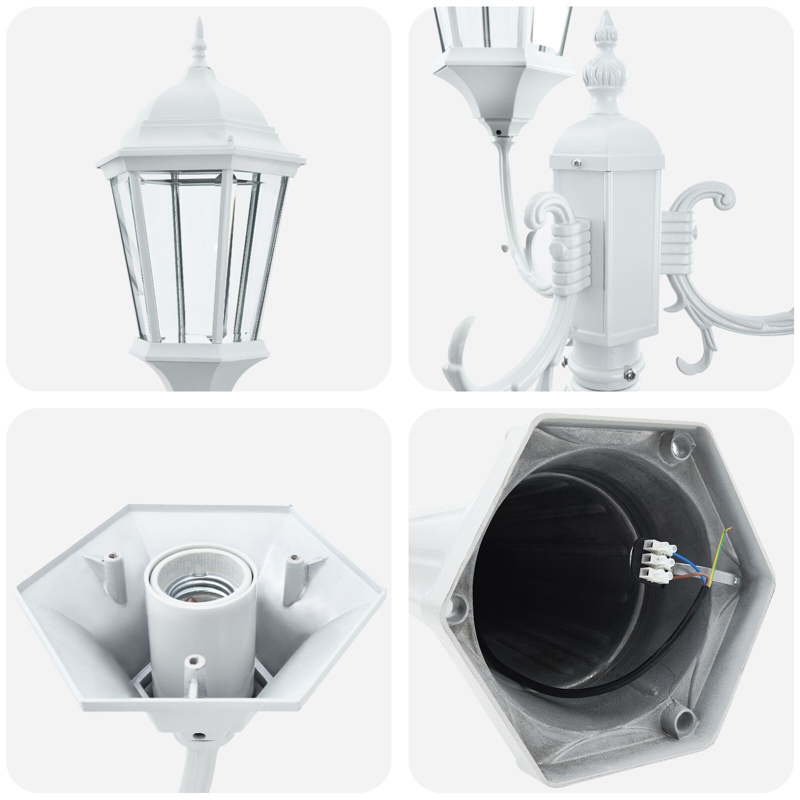 Luce Da Giardino Bianco 235 Cm Alluminio - Image 2