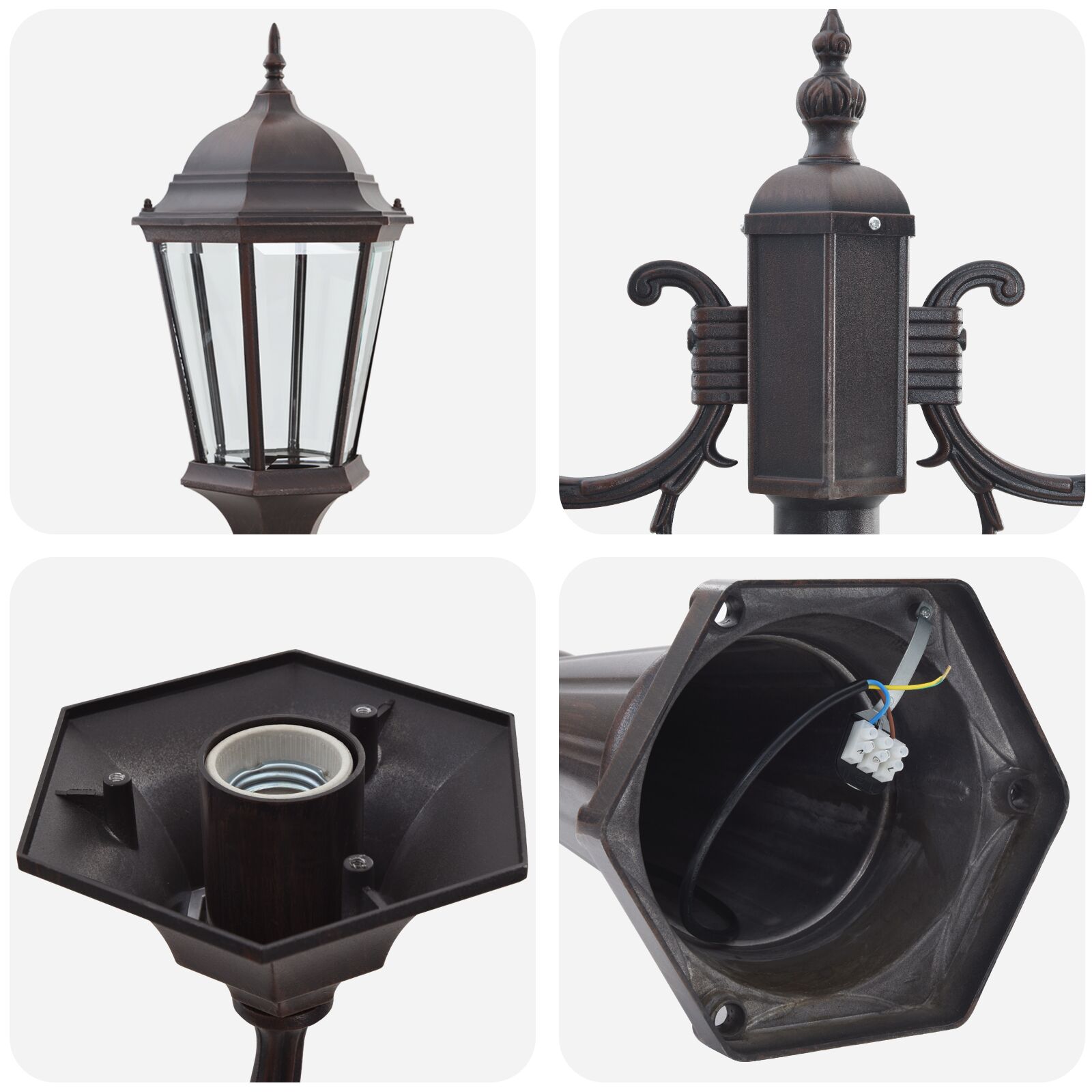 Luce Da Giardino Bronzo 235 Cm Alluminio