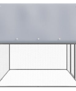 Gabbia Per Polli Da Esterno 3x2x2 M In Acciaio Zincato