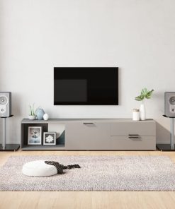 Pedane Casse 2pz Nero Argento Vetro Temperato Design 1 Pilastro
