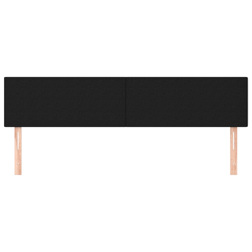 Testiera 2 Pz Nera 90x5x78/88 Cm In Tessuto - Image 4