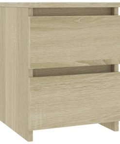 Comodini 2 Pz Rovere Sonoma 30x30x40 Cm In Legno Multistrato
