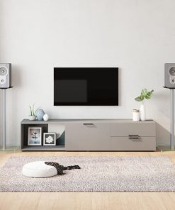 Pedane Casse 2pz Argento Vetro Temperato Design A 1 Pilastro