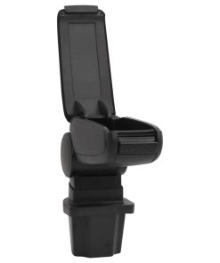 Bracciolo Per Auto Nero 13,5x32,5x(31-46,5) Cm In Abs