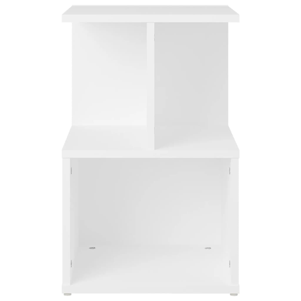 Comodini 2 Pz Bianchi 35x35x55 Cm In Legno Multistrato
