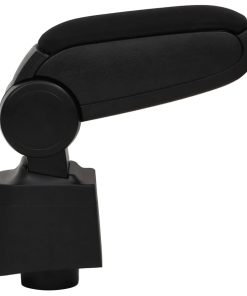 Bracciolo Per Auto Nero 12x34x(35-47) Cm In Abs