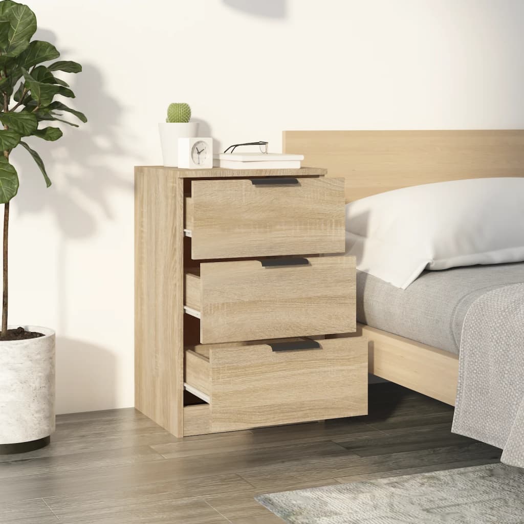 Comodini 2 Pz Rovere Sonoma 40x36x65 cm