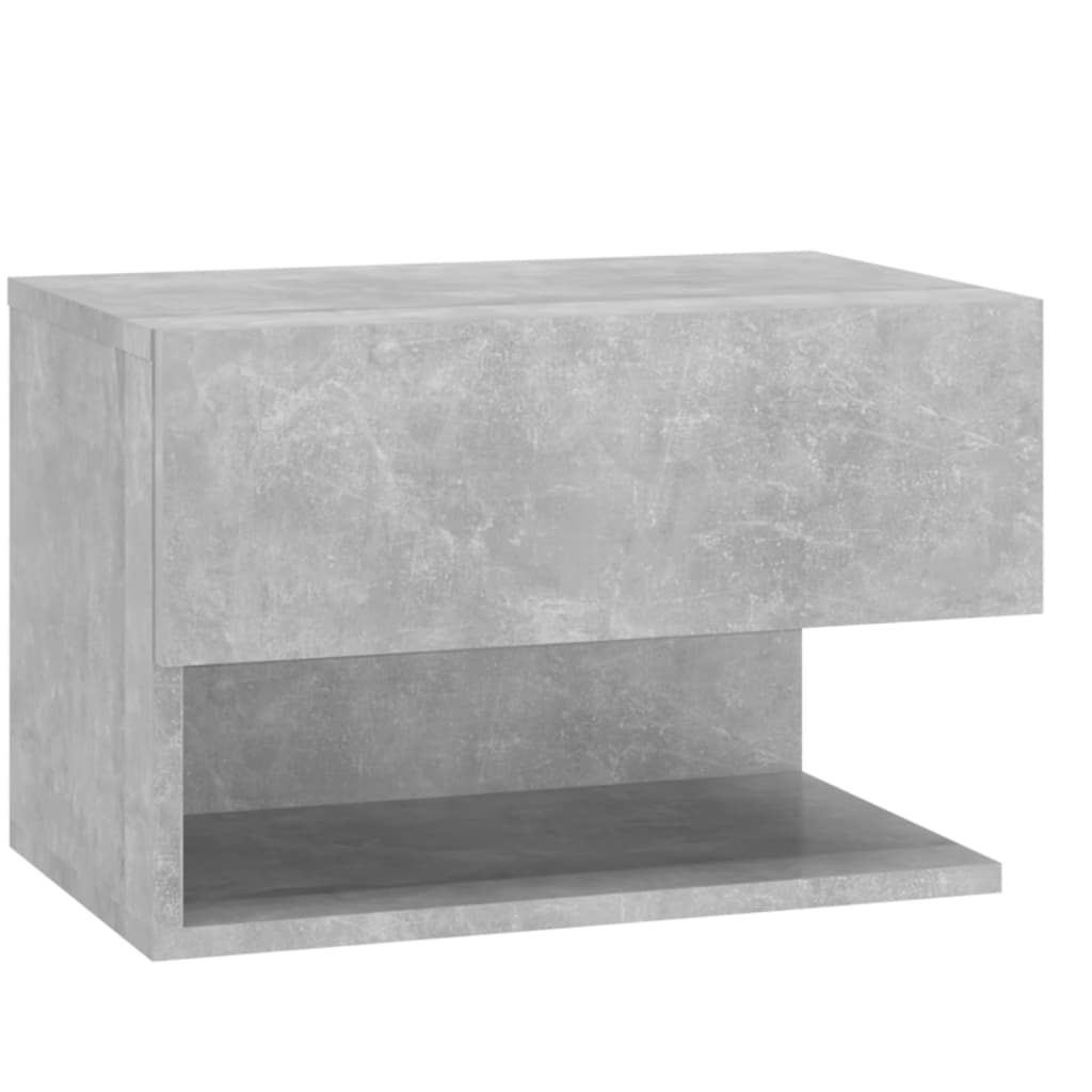 Comodino A Muro Grigio Cemento