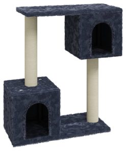 Albero Per Gatti Con Tiragraffi In Sisal Grigio Scuro 60 cm