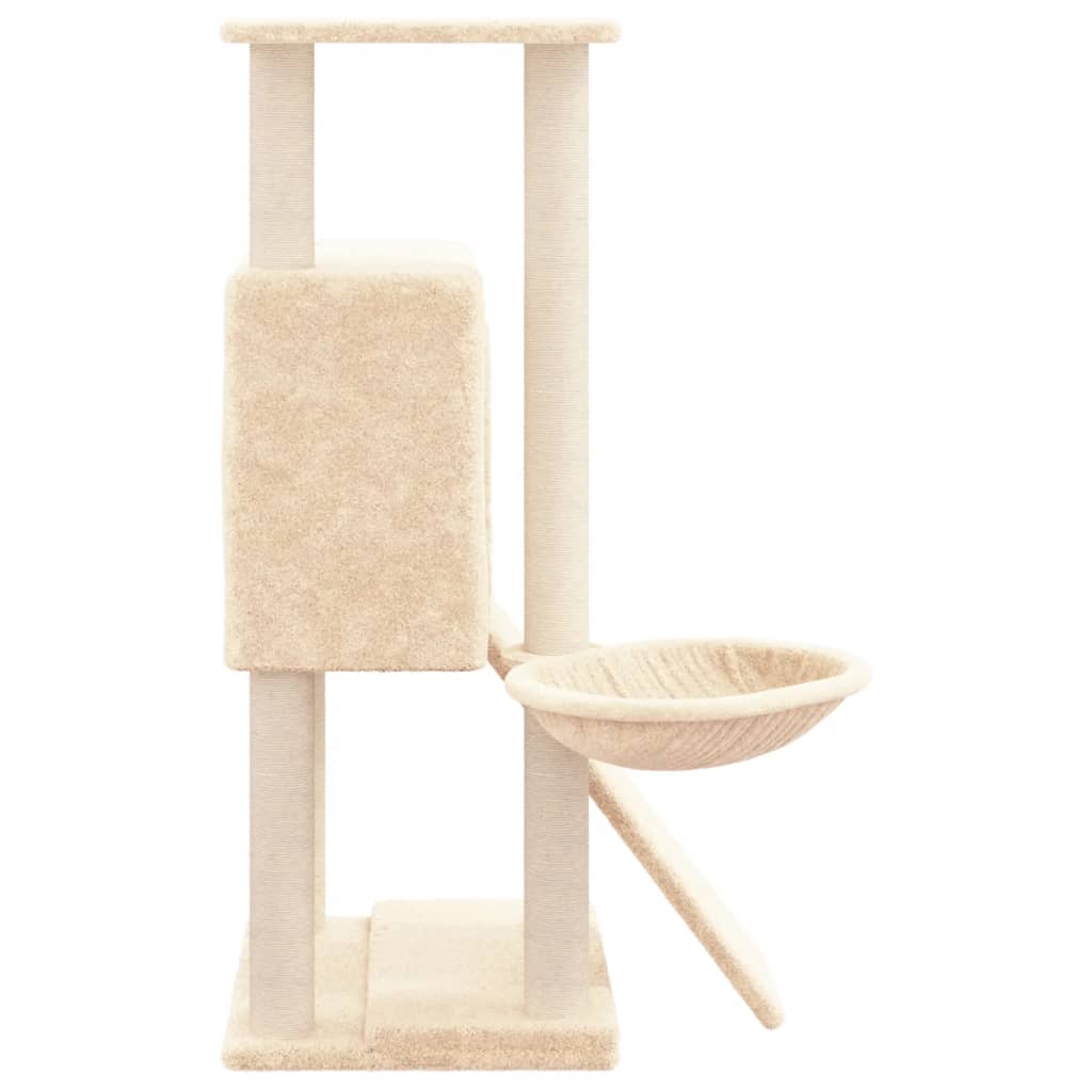 Albero Per Gatti Con Tiragraffi In Sisal Crema 96 cm - Image 6