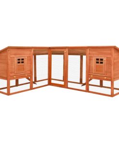 Conigliera Per Esterni Marrone In Legno Massello Abete