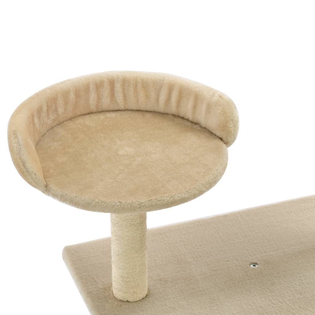 Albero Per Gatti Con Tiragraffi In Sisal 95 Cm Beige - Image 3