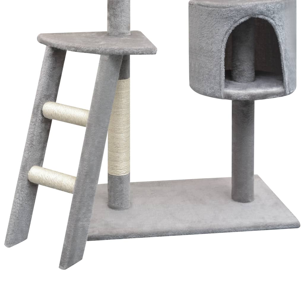 Albero Per Gatti Con Tiragraffi In Sisal 150 Cm Grigio - Image 3
