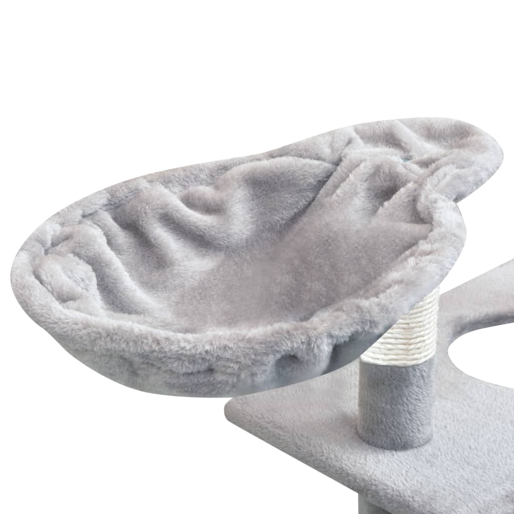 Albero Per Gatti Con Tiragraffi In Sisal 150 Cm Grigio