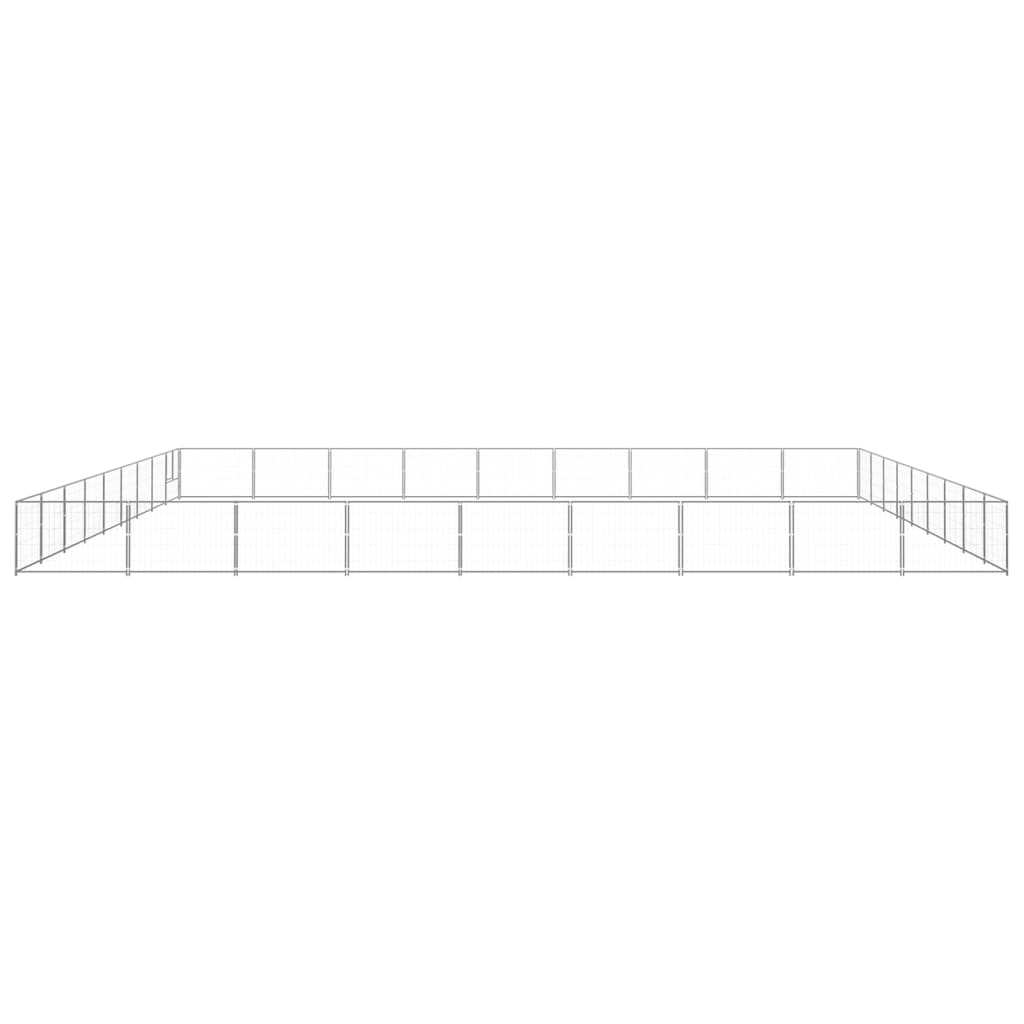 Gabbia Per Cani Argento 81 M² In Acciaio