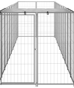 Gabbia Per Cani Argento 6,05 M² In Acciaio