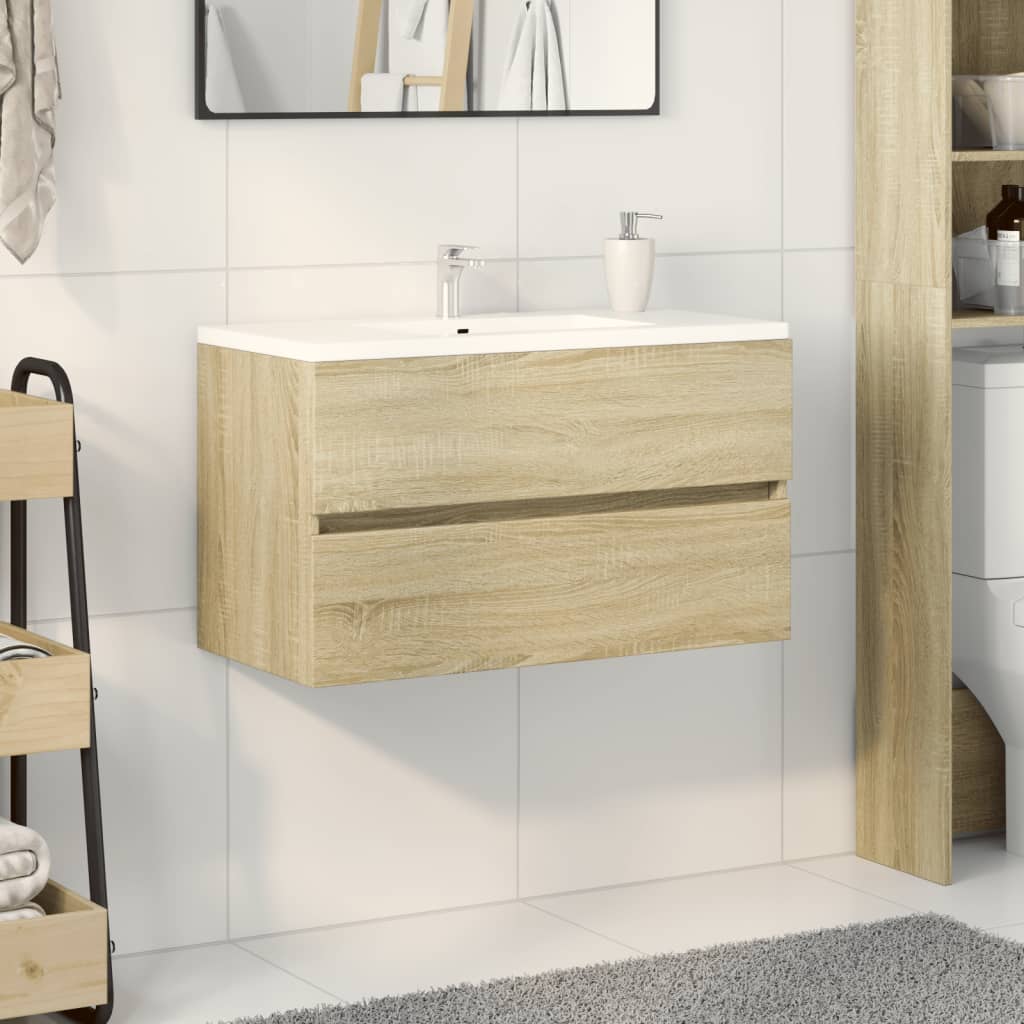 Mobile Lavabo Rovere Sonoma 80x38,5x45 Cm In Legno Multistrato - Image 5