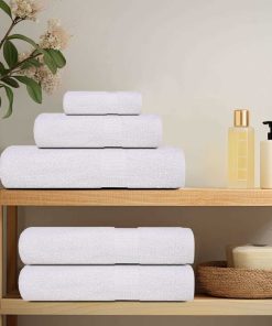 Asciugamani Da Bagno 50 Pz Frogn Bianco 30x30 Cm 100% Cotone