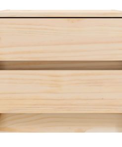 Comodino 40x31x35,5 Cm In Legno Massello Di Pino
