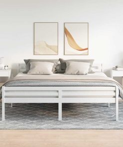 Comodini Con Cassetto 2 Pz Bianchi 35x34x66,5 cm