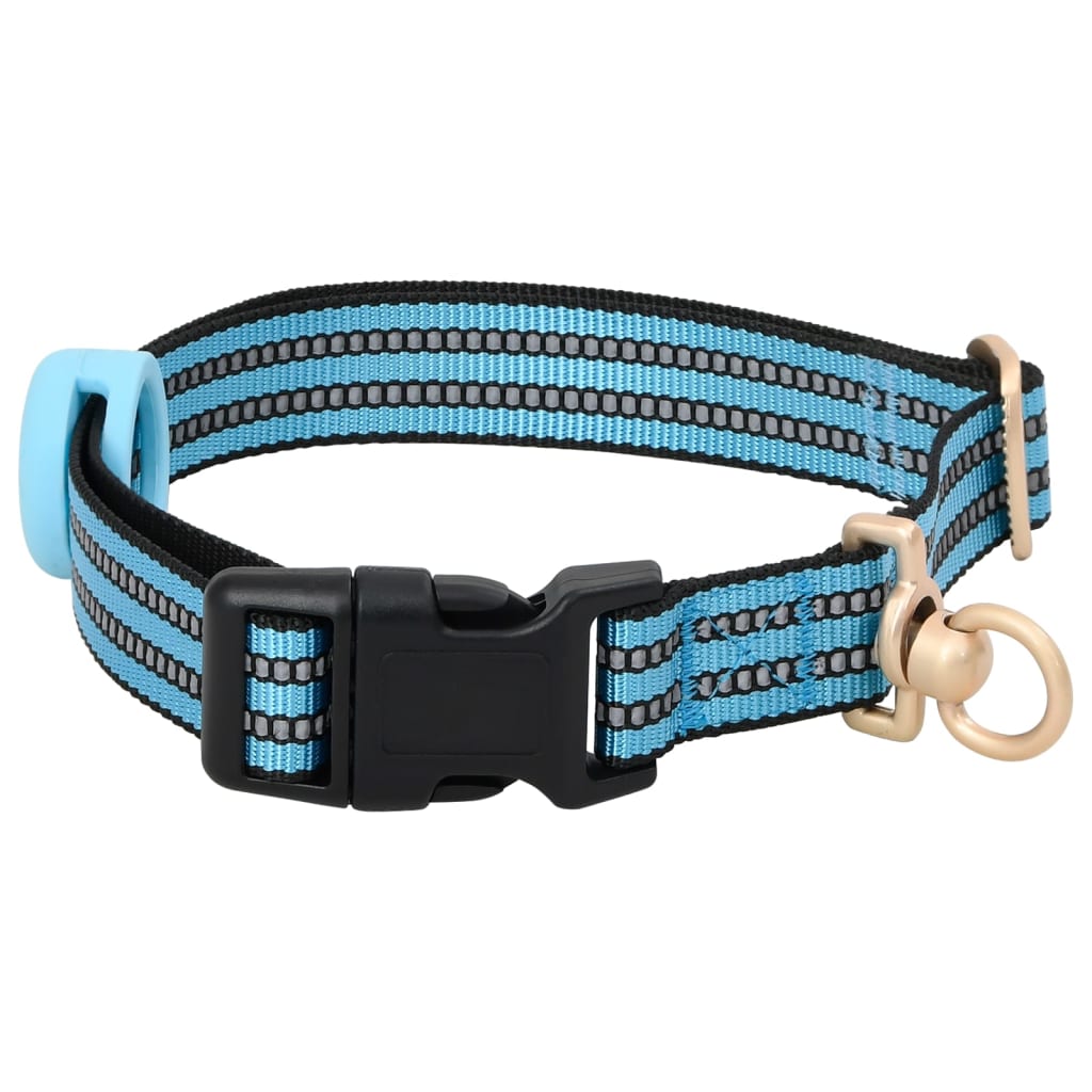 Pettorina Per Cani Con Guinzaglio E Collare Regolabile Blu xl