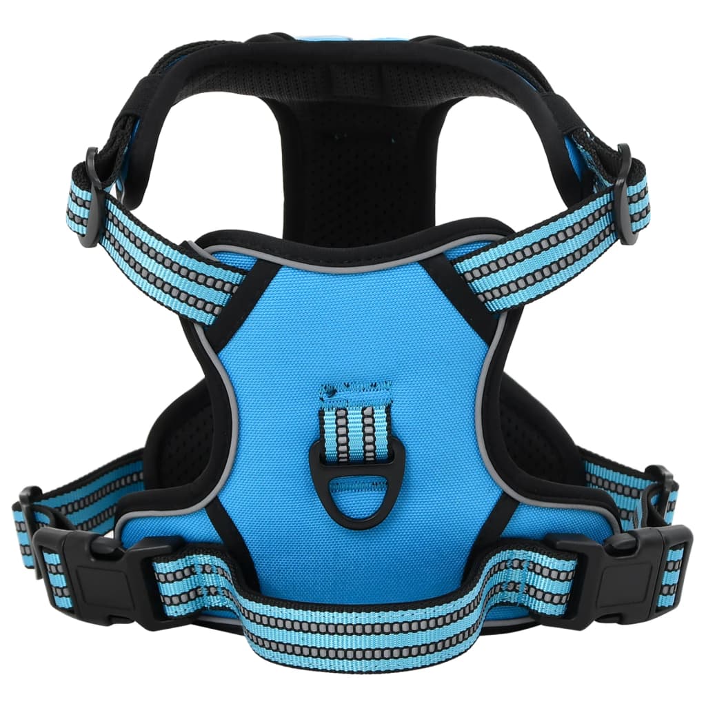 Pettorina Per Cani Con Guinzaglio E Collare Regolabile Blu M