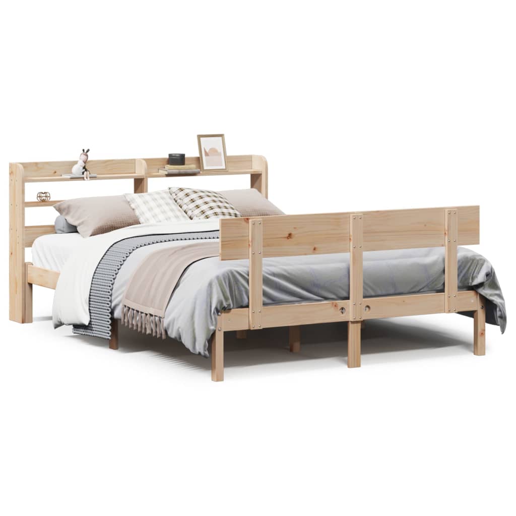 Letto Senza Materasso 160x200 Cm In Legno Massello Di Pino
