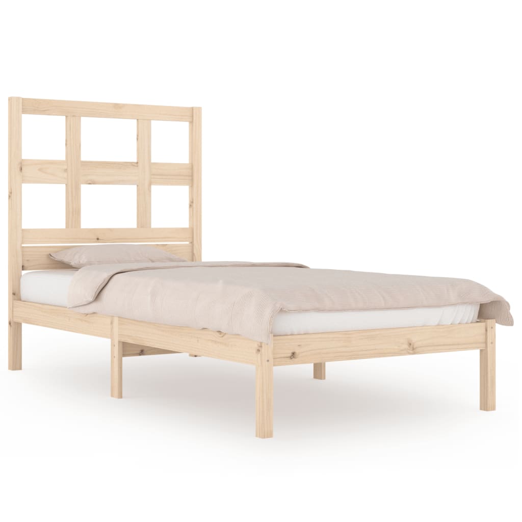 Letto Senza Materasso 90x190 Cm In Legno Massello Di Pino