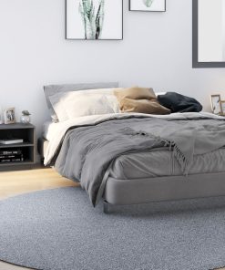 Comodini 2 Pz Grigi 40x34x40 Cm In Legno Massello Di Pino