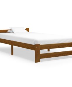 Giroletto Senza Materaso Ambrato In Legno Di Pino 100x200cm