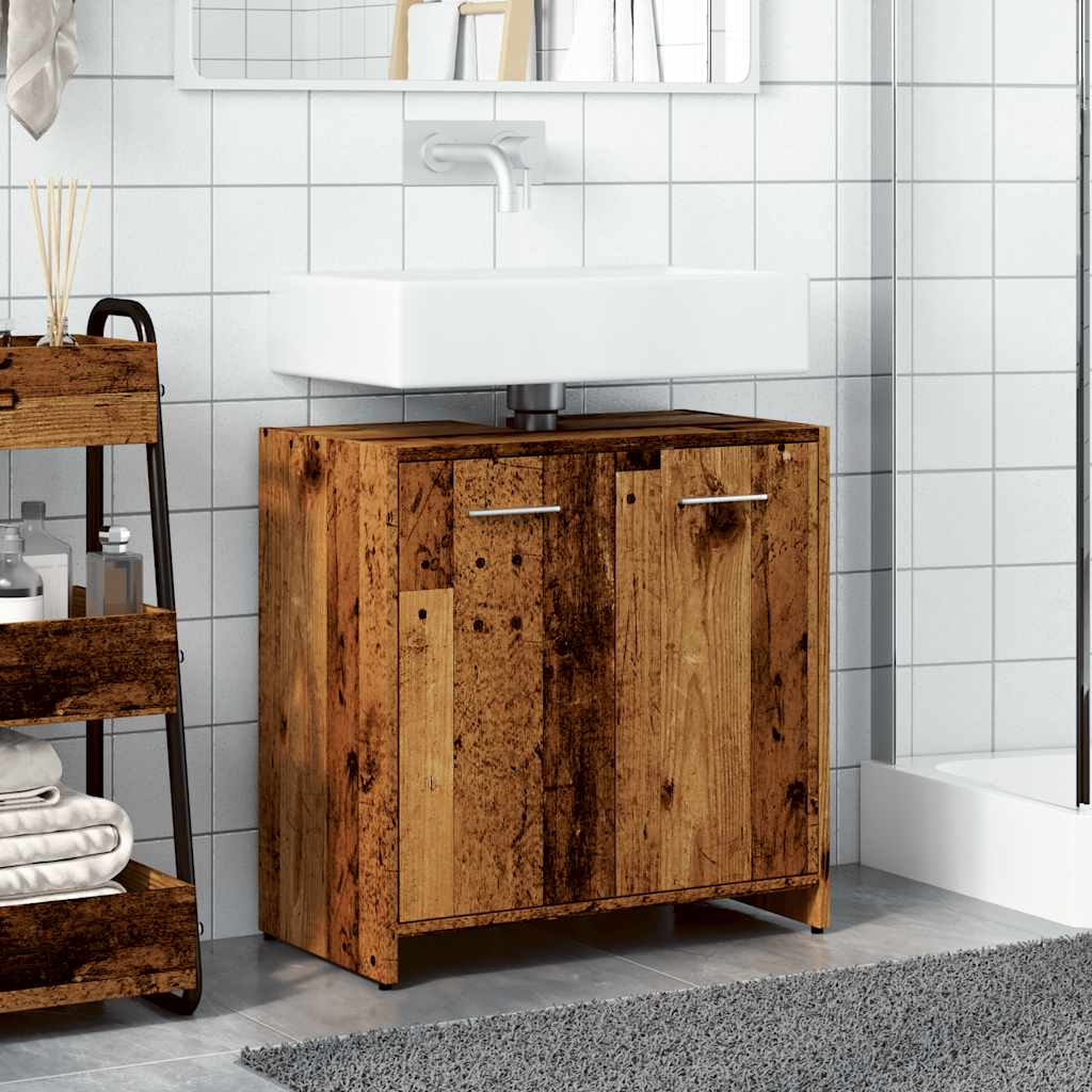 Mobile Lavabo Bagno Legno Antico 60x33x60 Cm Legno Multistrato - Image 3