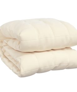 Coperta Ponderata Crema Chiaro 152x203 Cm 7 Kg Tessuto