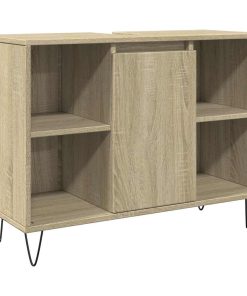 Mobile Da Bagno Rovere Sonoma 80x33x60 Cm In Legno Multistrato