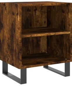 Comodini Rovere Fumo 2 Pz 40x30x50 Cm In Legno Multistrato