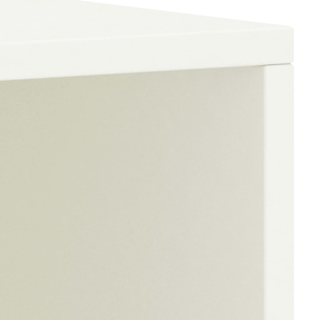 Comodino Bianco 35x30x40 Cm In Legno Massello Di Pino