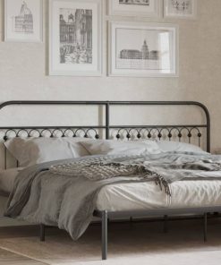 Testiera In Metallo Nero 200 cm