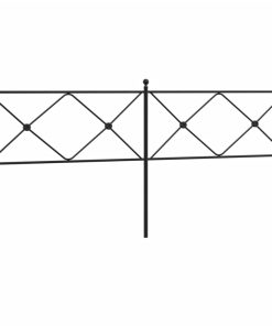 Testiera In Metallo Nero 200 cm