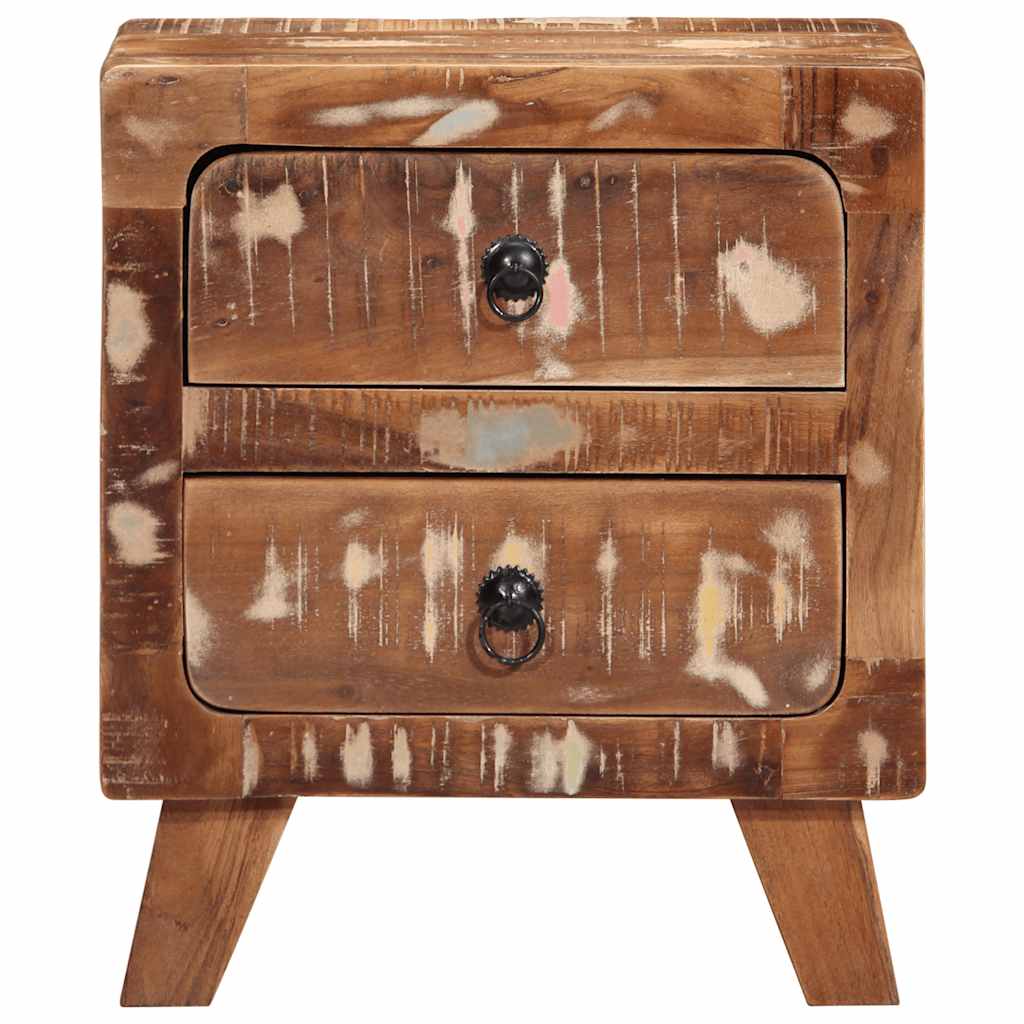 Comodini 2pz 40x32x46 Cm In Legno Massello Di Recupero