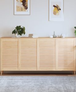 Ante Con Design A Lamelle 4 Pz 99,3x59,4 Cm In Legno Di Pino