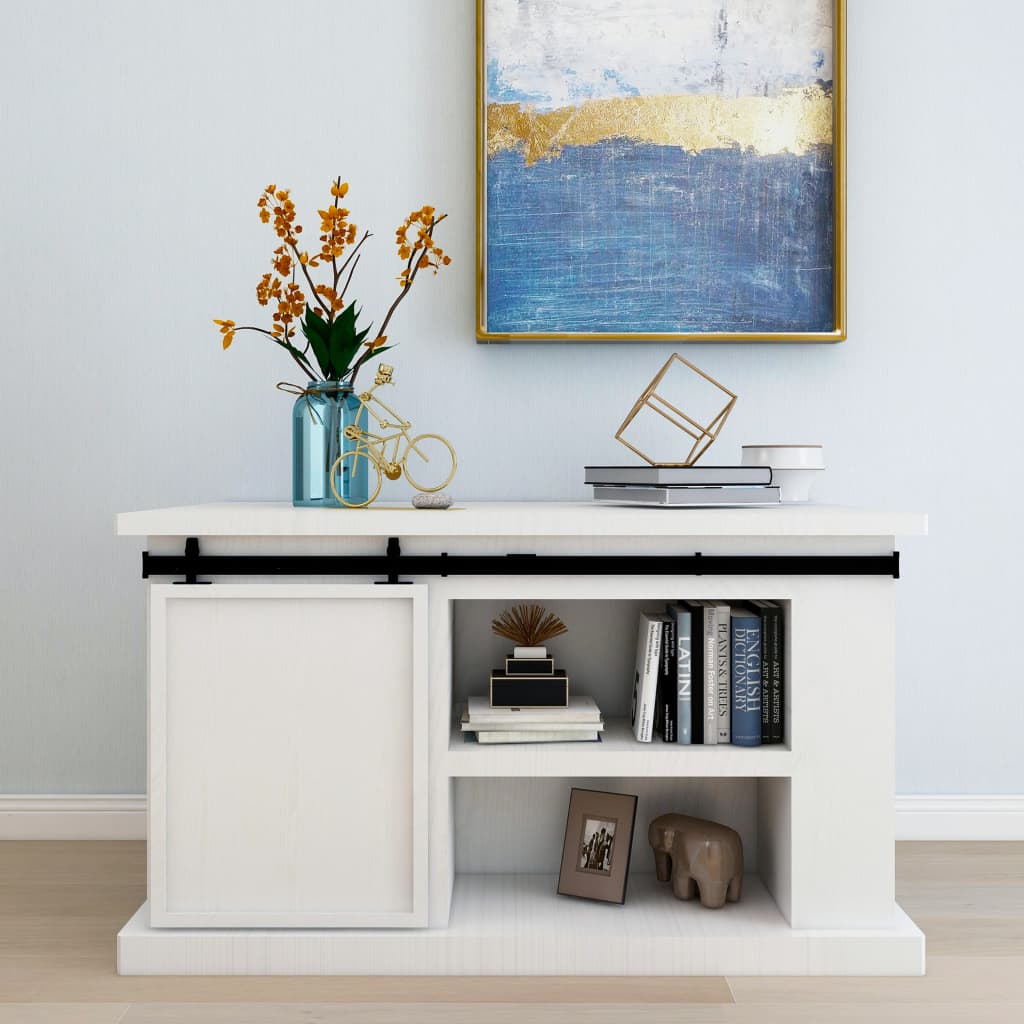 Kit Mini Anta Scorrevole Armadio In Acciaio Al Carbonio 122 cm