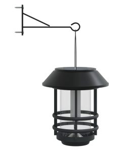 Lanterne Solari Per Esterni 2 Pz Fiamma Tremolante Bianco Caldo