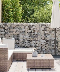 Cesto Gabbione Con Coperchio In Filo Zincato 150 X 100 X 30 cm